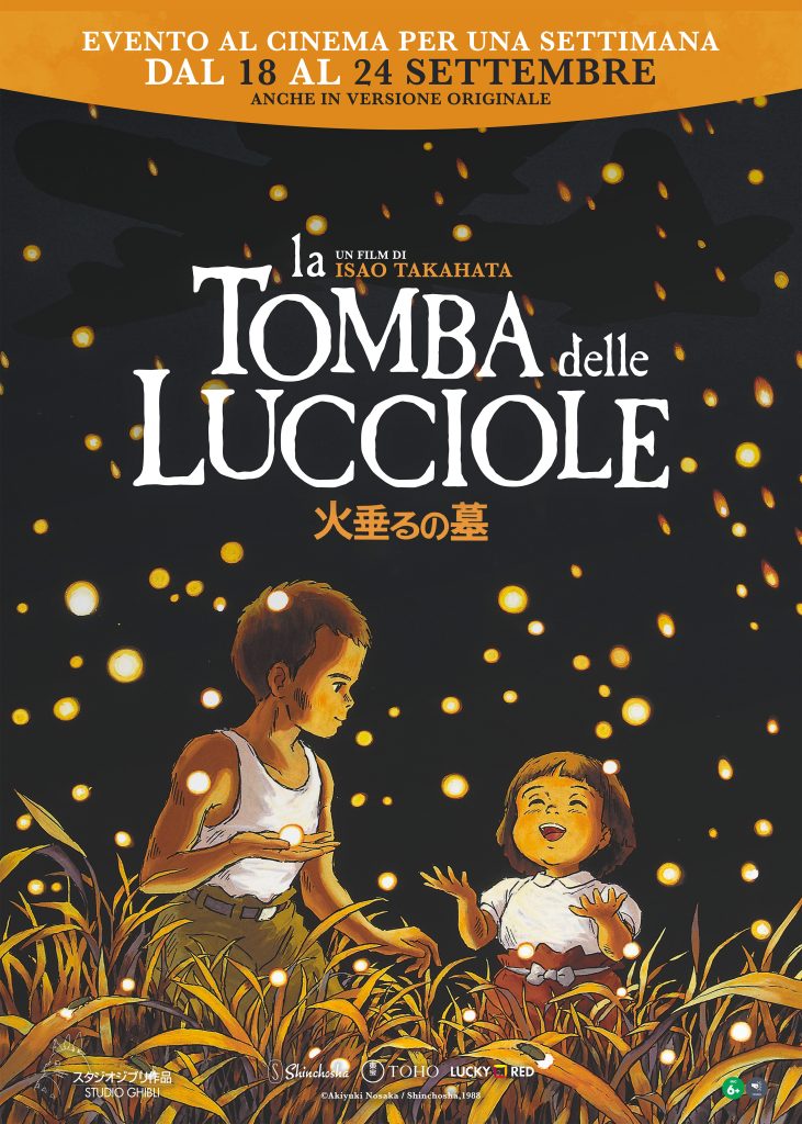 La tomba delle lucciole torna al cinema in un evento Lucky Red 2 Poster ufficiale La tomba delle lucciole Lucky Red