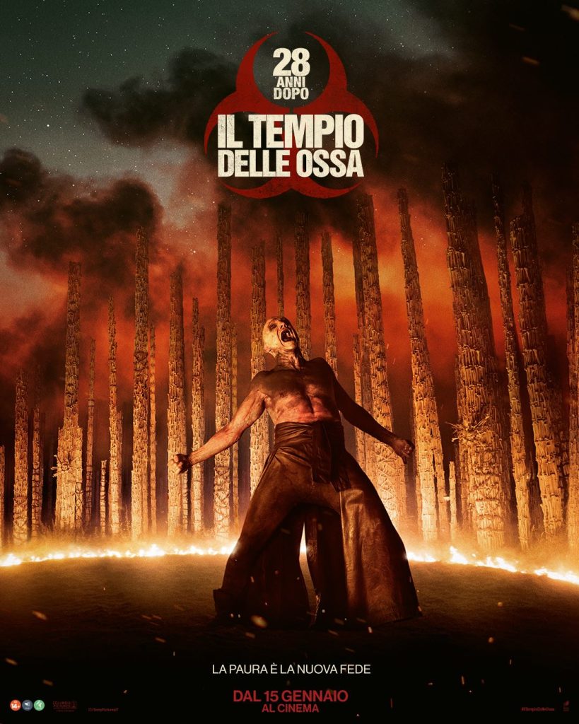 28 anni dopo - Il tempio delle ossa, il film di Nia DaCosta si presenta nel trailer ufficiale 2 28 anni dopo il tempio delle ossa poster ufficiale